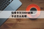 信用卡欠5000逾期不还怎么处理（欠信用卡5000元没还怎么办）