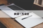 网贷一万未还，后果与反思，网贷一万未还，后果与反思